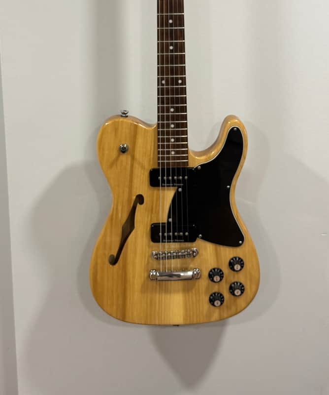 Fender Jim Adkins JA-90 Telecaster Thinline - Natural, Mint, With Fender Gig Bag image 1