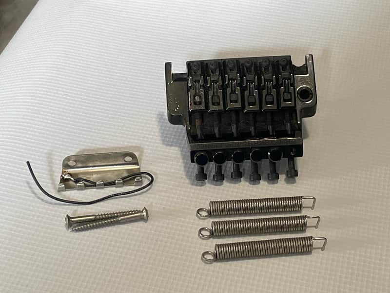 1990's Japan Ibanez RG Series Black Original Edge Floyd Rose Tremolo Bridge Vibrato image 1