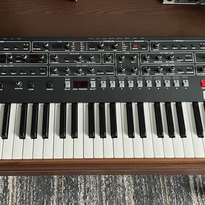 Sequential Prophet-6 49-Key 6-Voice Polyphonic Synthesizer 2018 - 2020 - Black with Wood Sides image 4