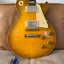 Rare Gibson Factory Artisan Aged! 2019 60th Anniversary Custom Shop Les Paul 1959 Reissue r9 - Green Lemon Fade
