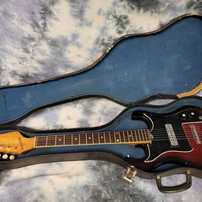 Vintage 1968 Decca DMI 199 Teisco Kawai Guyatone Redburst Single