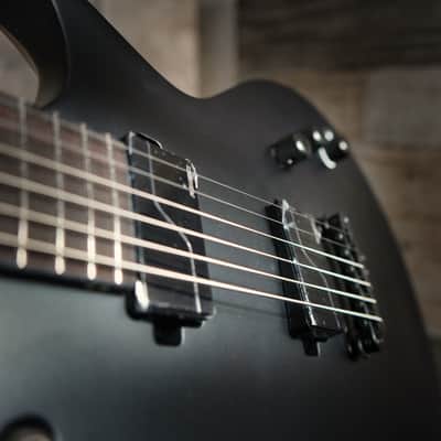 ESP LTD EC-1000 Baritone Electric Guitar - Charcoal Metallic Satin (LEC1000BCHMS) image 7