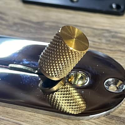 Kinnatone Gold Stainless Steel knurled 3 or 5 way Blade style Switch Tip For Strat or Tele image 3