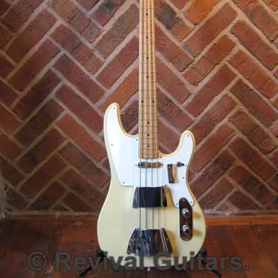 1970's Vintage Made in Japan Angelica Deluxe Tele Bass, all original with Case image 4