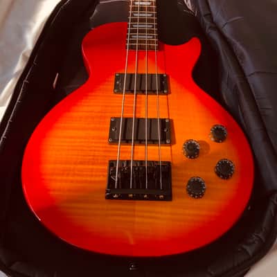 Epiphone 1996 Les Paul Bass Made In Korea Sunburst Red  w/ New Strings & Set Up image 3