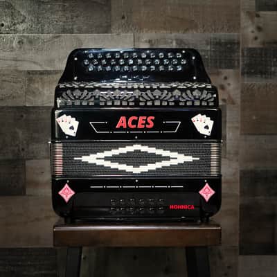 Hohnica ACES II GCF Accordion - Black 3 Registers (ACES II GBK) image 2