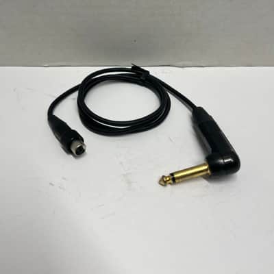 Shure WA307 Gold-plated Neutrik 1/4" Right Angle TS to TA4F Cable 3' Premium threaded locking Instrument Guitar Cable for Glx-d GLXD GLXD1, QLXD1, ULXD1-TQG, AD1-TQG, ADX1-TQG, ULX-D & QLX-D Bodypack Transmitters Digital Wireless Systems. image 3
