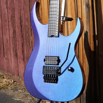Schecter USA CUSTOM SHOP Sunset Extreme FR Blue-Purple Chameleon 6-String Electric Guitar w/ Black Tolex Hard Case image 10
