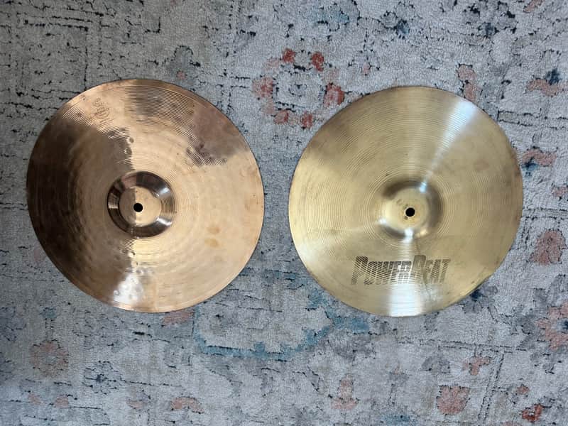 Zildjian 14” ZBT bottom and PowerBeat 14” top image 1