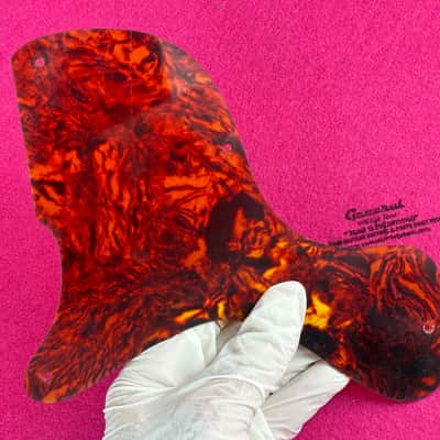 General Vintage Tone Left handed NOS Tortoise nitrate celluloid Pickguard for Les Paul®️ Junior double cut 58/61 image 3