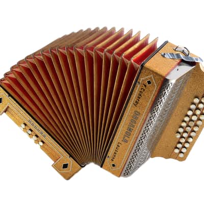 Rare Diatonic Button Accordion Hohner Organola by F. Coderay Lausanne, Switzerland+Original Case&Straps~Squeezebox-C System-powerful voice image 15