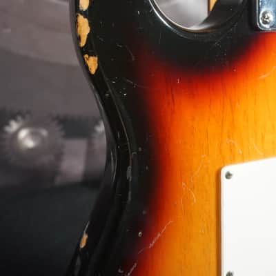 Indiana Strat-Style Electric Guitar – Sunburst – Humbucker – Rosewood Board – Player Grade image 17