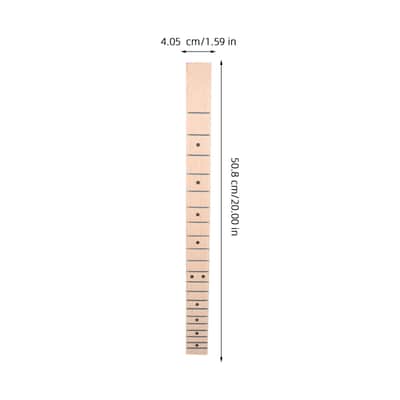 Electric Guitar Neck Replacement Fret Canadian Maple Fingerboard with Dots Durable and Precision Crafted for Guitarists Looking to Upgrade Repair Their Instrument image 2