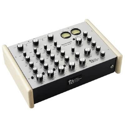 Alpha Recording System MODEL9500B 4-Channel Rotary DJ Mixer with Wooden Sides (limited silver edition) image 2