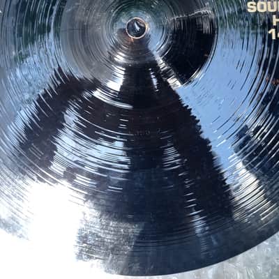 Paiste Black Alpha Slipknot edition Sound Edge Hi Hat 14" 2008-2010 - Black with Gold Slipknot logo image 13