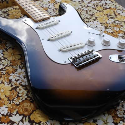 Squier Stratocaster 57' RI 1982 JV Japan Export 3,17kg! USA Fullerton Black Bobbins PUs 100% orig ! image 4