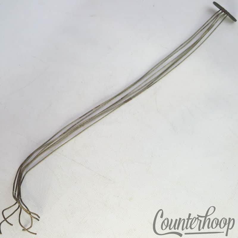 Leedy 12" 6-Strands Snare Drum Coiled Metal/Cloth Wires +Leather Butt Plate USA image 1
