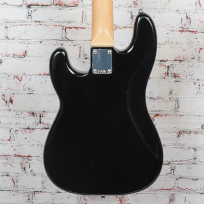 Fender Standard Precision Bass, Laurel Fingerboard, White Pickguard, Black image 7