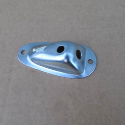Vintage 1960s 1970s Large Guitar Input Jack Plate image 5