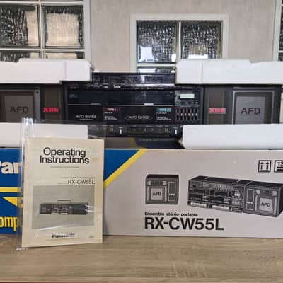 100% Serviced Panasonic RX-CW55L Rare Vintage BoomBox Ghettoblaster  Cassette Deck Japan image 1