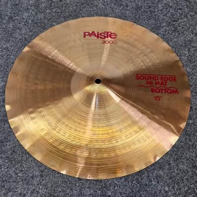 Used Paiste 3000 Sound Edge Bottom Hi Hat Cymbal 15" - Very Good
