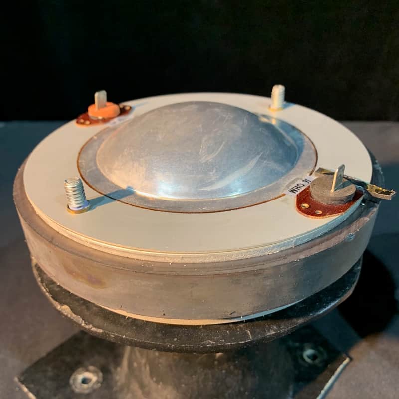One pair of Renkus-Heinz SSD 3301 compression drivers with horns