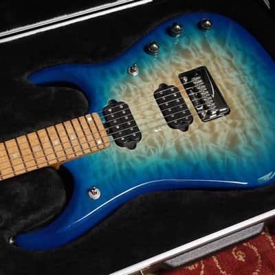 Music Man BFR LTD JP15-6 Quilt Maple 2015 - Bali Blue image 16