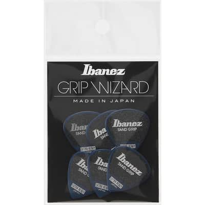Ibanez 1.2mm Thickness Pick, Grip Wizard, Sand Grip, Polyacetal, Extra Heavy, 6 Pack, Dark Blue image 4