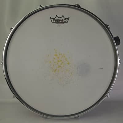 Ludwig Rocker 10Lug Snare Drum 80s 5x14"Vintage Chrome Aluminum Black/White image 9