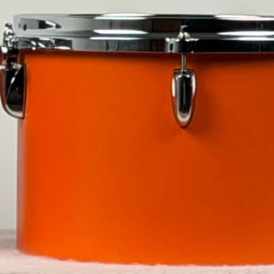 Gretsch USA Custom drum set. Special one-off for Nashville show. Satin Orange 10/12/13/14/16/20. Unique image 14