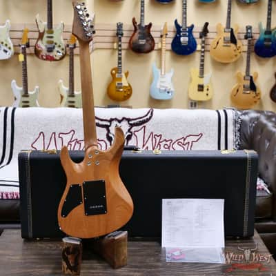 Suhr Custom Modern HSH Flame Top Genuine Mahogany Body Roasted Maple Neck Satin Honey Burst 7.70 LBS image 9