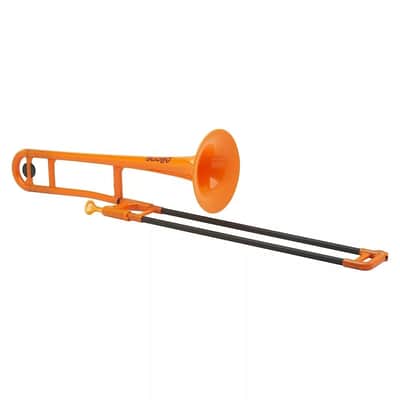 Plastic Trombone - Lightweight, Durable, and Eco-Friendly Trombone for Beginners and Professionals - Orange image 1