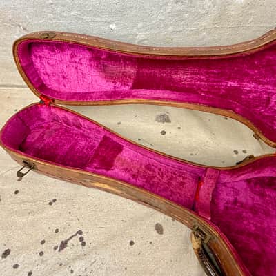 Vintage Gibson (Lifton) Les Paul 5 Latch Case Brown with Pink Interior 1950's image 7
