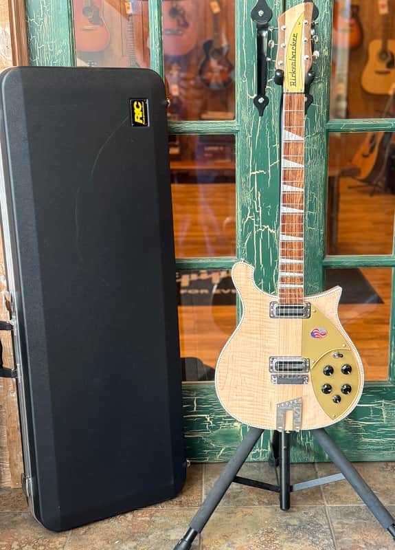 2025 Rickenbacker 660 Electric Guitar Maple Glo With Logo Hard Case image 1