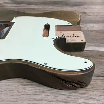 FRANCHIN Mars guitar body WESTERN Rustic Aged Relic natural finish Selected Alder T-Style Made in Italy - Stock piece #17751123 image 6