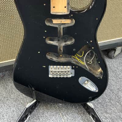 Tokai Strat Body & Bridge - Black image 1
