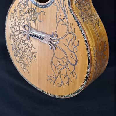 Blueberry Handmade Grand Concert Acoustic Guitar Tree of Life image 8