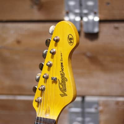 Vintage V6MRSSB Icon Series Distressed SSS - Distressed Sunburst image 9