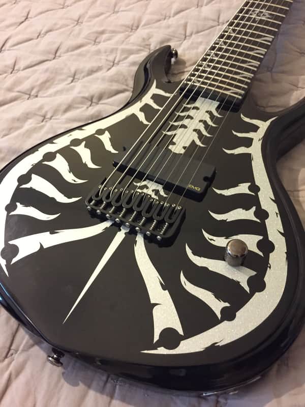 Schecter Devil Spine-8 Gloss Black 8 String Extended Range