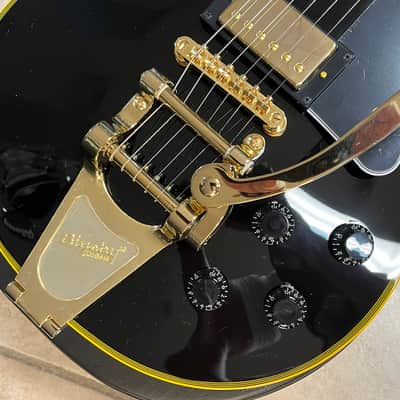 Epiphone Joe Bonamassa '59 Les Paul Custom Electric Guitar Antique Ebony image 4