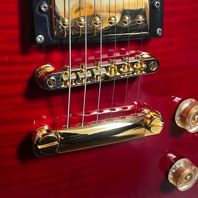 LP-Style Electric Guitar – Flamed Maple Top – Gold Hardware image 4