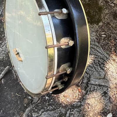 Vintage Silvertone 5 string 1950’s Sears Harmony with resonator image 5