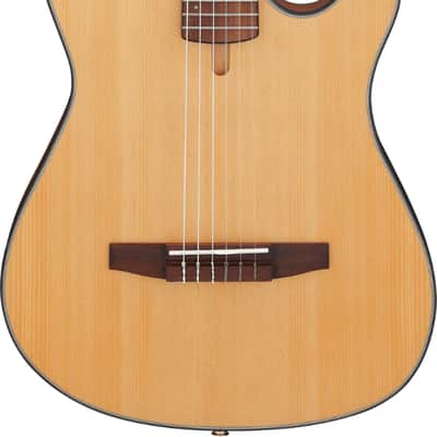 Ibanez FRH10N Thinline Acoustic-Electric Classical Guitar, Solid Spruce Top image 2