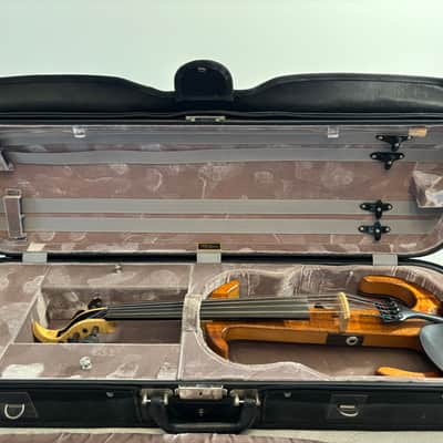 Tucker Barrett Koa Anchor 5 String Electric Violin 1994 - Coa image 17