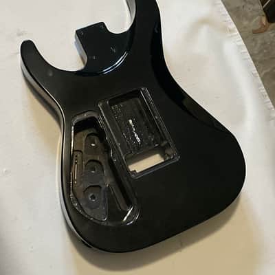 2000's Japan Jackson DKMG Dinky Black Flame Guitar Body Floyd Ready image 14