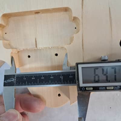 Unfinished 7 string Basswood Iceman body Fits Ibanez (tm) RG and Jem necks J2163 image 9