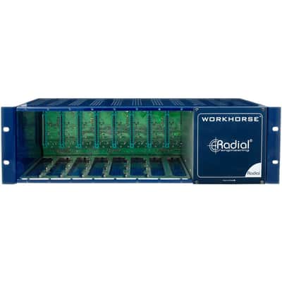 Radial Workhorse WR-8 8-Slot Powered 500 Series Rack
