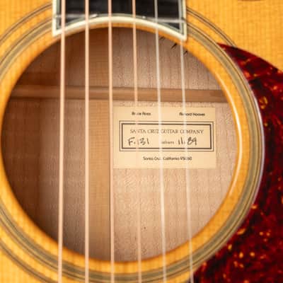 1989 Santa Cruz F-131 - Natural | USA Vintage Small Jumbo F Model Acoustic Guitar Ex John Pearse Cutaway Pickup 46.5mm Bone Nut | CoA OHSC image 17