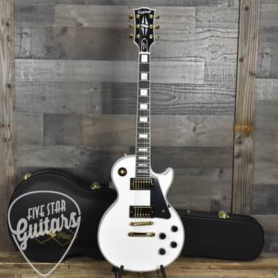 Epiphone Inspired by Gibson Custom Les Paul Custom - Alpine White with Hard Shell Case image 14