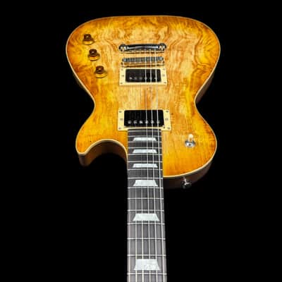 Cream T Aurora GX Pickup Swapping Electric Guitar Naked Whiskerburst, Spalted Maple w/Deluxe Gigbag image 5